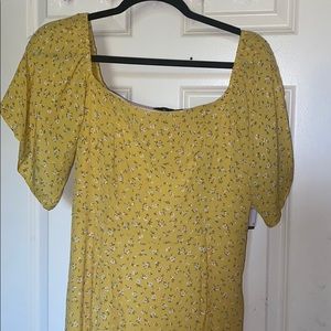 yellow floral dress